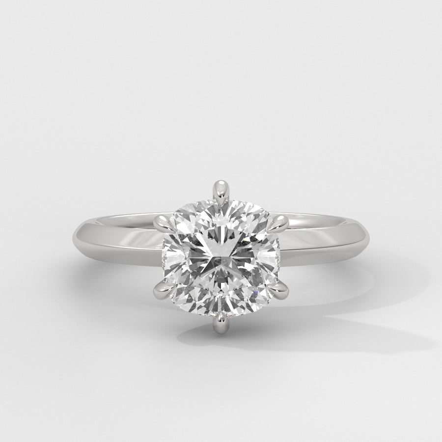 Anillo de Compromiso Knife Edge Cushion