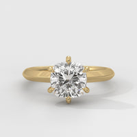 Anillo de Compromiso Knife Edge Cushion