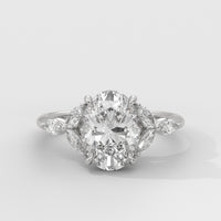 Anillo de Compromiso Laurel Oval