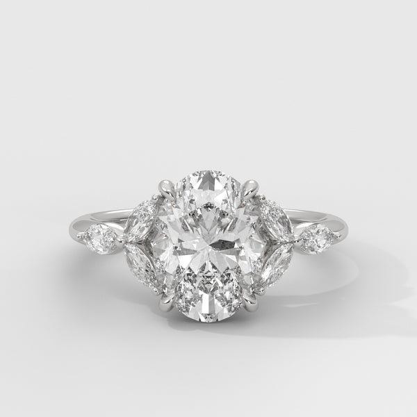 Anillo de Compromiso Laurel Oval