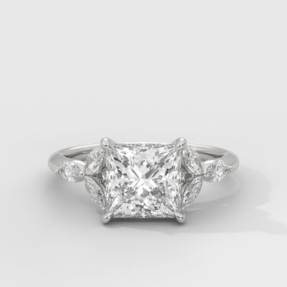 Anillo de Compromiso Laurel Princess