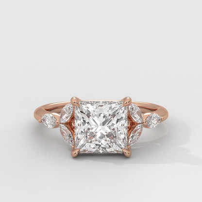 Anillo de Compromiso Laurel Princess