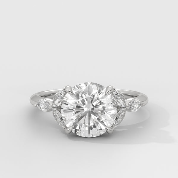 Anillo de Compromiso Laurel Round