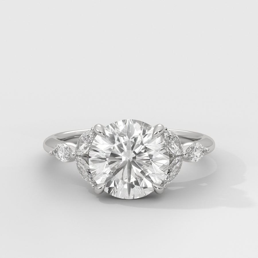 Anillo de Compromiso Laurel Round