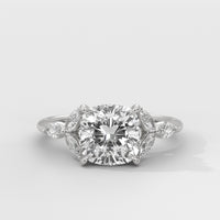 Anillo de Compromiso Laurel Cushion