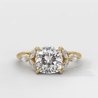 Anillo de Compromiso Laurel Cushion