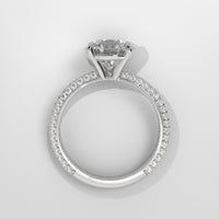 Anillo de Compromiso Pavé Oval