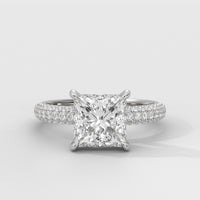 Anillo de Compromiso Pavé Princess