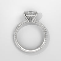 Anillo de Compromiso Pavé Princess