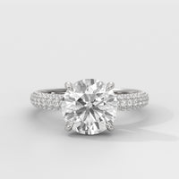 Anillo de Compromiso Pavé Round