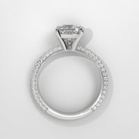 Anillo de Compromiso Pavé Cushion