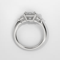 Anillo de Compromiso Sidestones Emerald