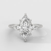 Anillo de Compromiso Sidestones Marquise
