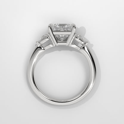 Anillo de Compromiso Sidestones Princess
