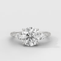 Anillo de Compromiso Sidestones Round
