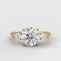 Anillo de Compromiso Sidestones Round