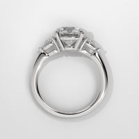 Anillo de Compromiso Sidestones Round