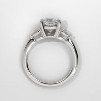 Anillo de Compromiso Sidestones Cushion