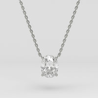 Collar Solitario Oval