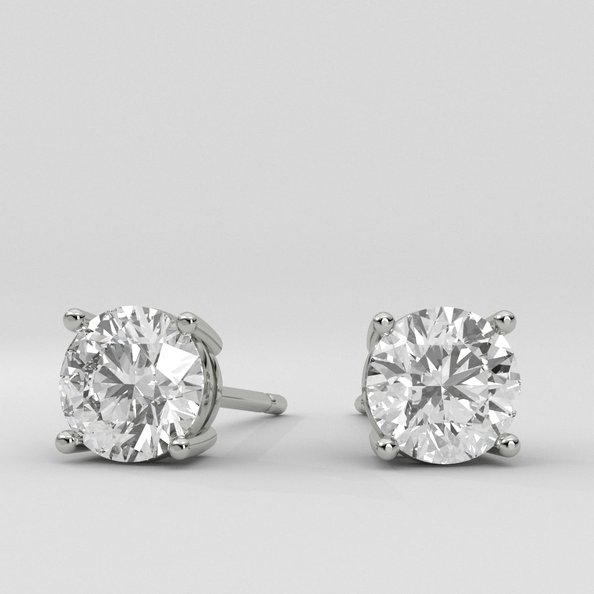Studs Round 2.00 ct & Jacket Cluster