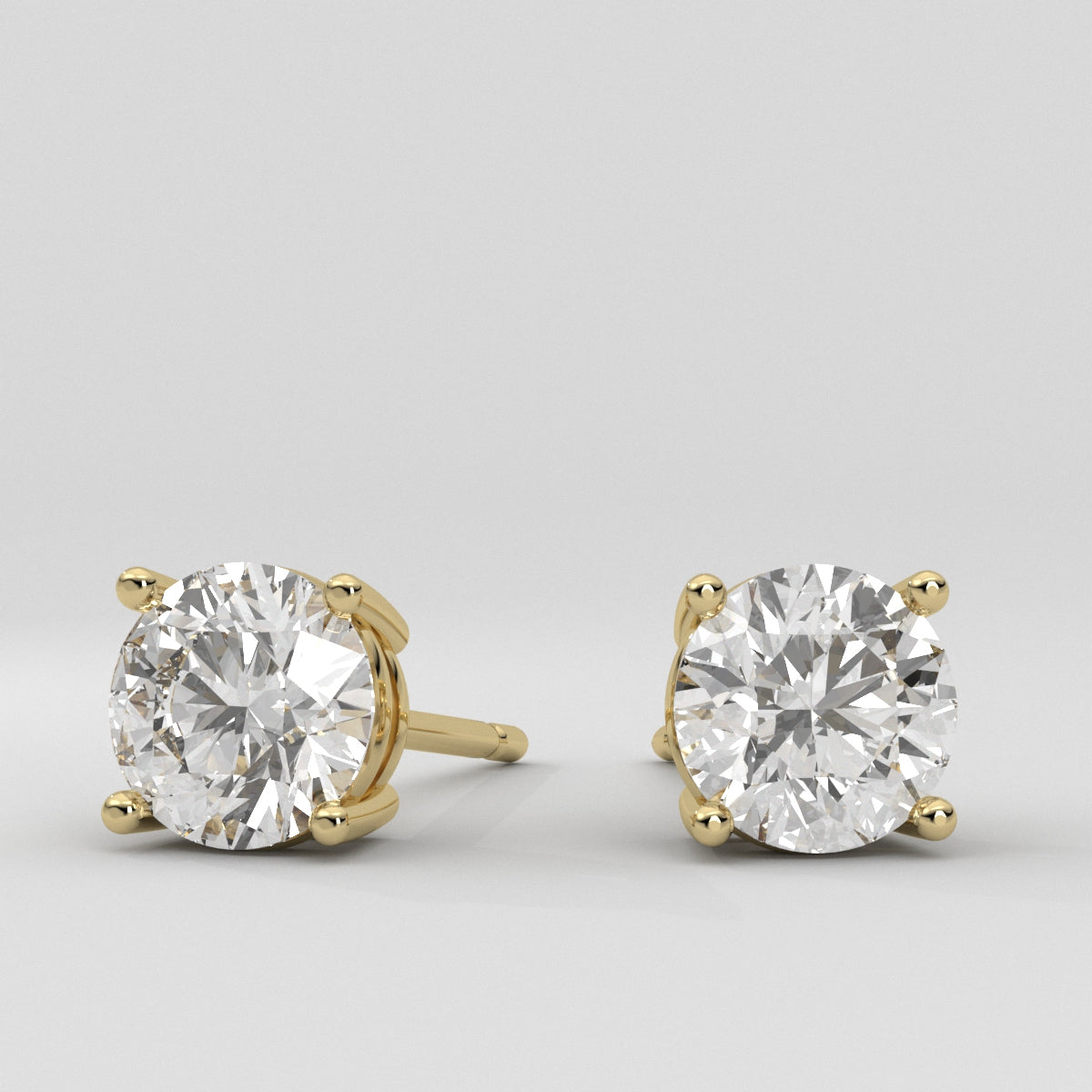 Studs Round 2.00 ct & Jacket Cluster