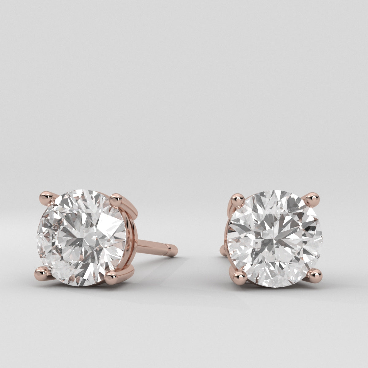 Studs Round 2.00 ct & Jacket Cluster