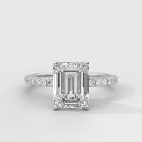 Anillo de Compromiso Sidestones 1.50 mm Emerald