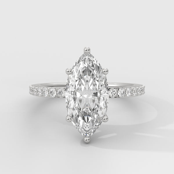 Anillo de Compromiso Sidestones 1.50 mm Marquise