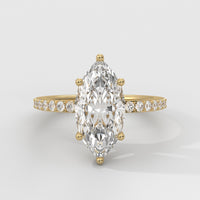 Anillo de Compromiso Sidestones 1.50 mm Marquise