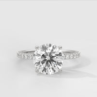 Anillo de Compromiso Sidestones 1.50 mm Round