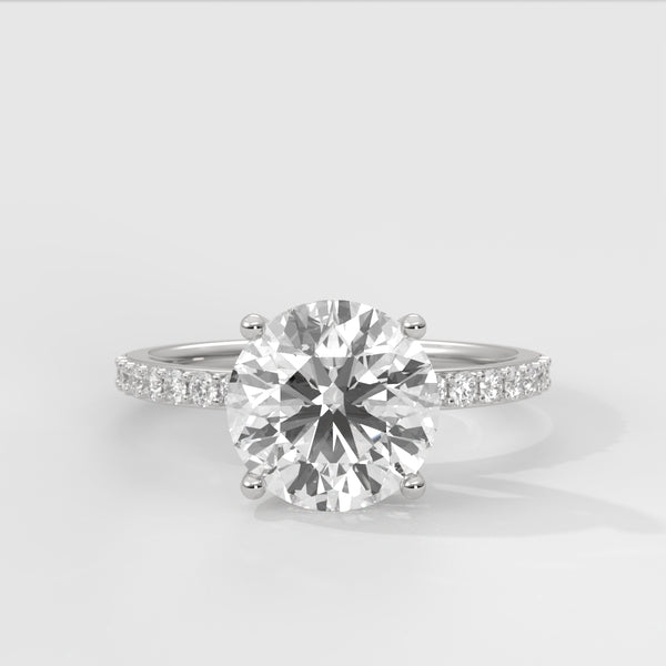 Anillo de Compromiso Sidestones 1.50 mm Round