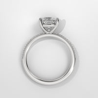 Anillo de Compromiso Sidestones 1.50 mm Cushion