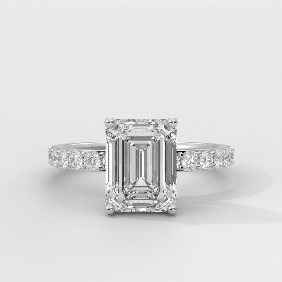 Anillo de Compromiso Sidestones 2.00 mm Emerald