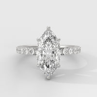 Anillo de Compromiso Sidestones 2.00 mm Marquise