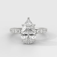 Anillo de Compromiso Sidestones 2.00 mm Pear