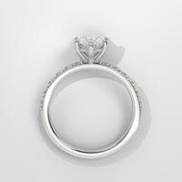 Anillo de Compromiso Sidestones 2.00 mm Pear