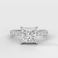 Anillo de Compromiso Sidestones 2.00 mm Princess