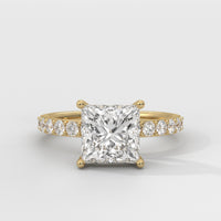 Anillo de Compromiso Sidestones 2.00 mm Princess
