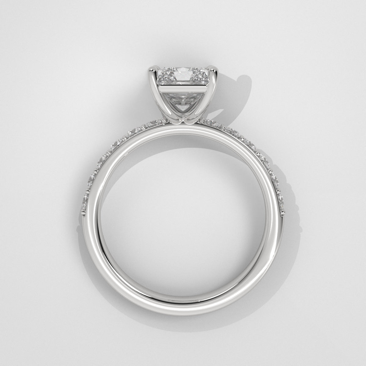 Anillo de Compromiso Sidestones 2.00 mm Radiant