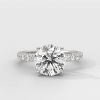 Anillo de Compromiso Sidestones 2.00 mm Round