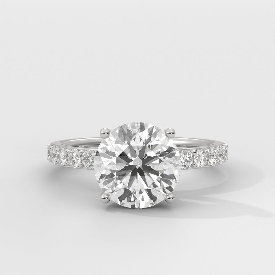 Anillo de Compromiso Sidestones 2.00 mm Round