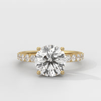 Anillo de Compromiso Sidestones 2.00 mm Round