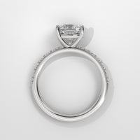Anillo de Compromiso Sidestones 2.00 mm Cushion