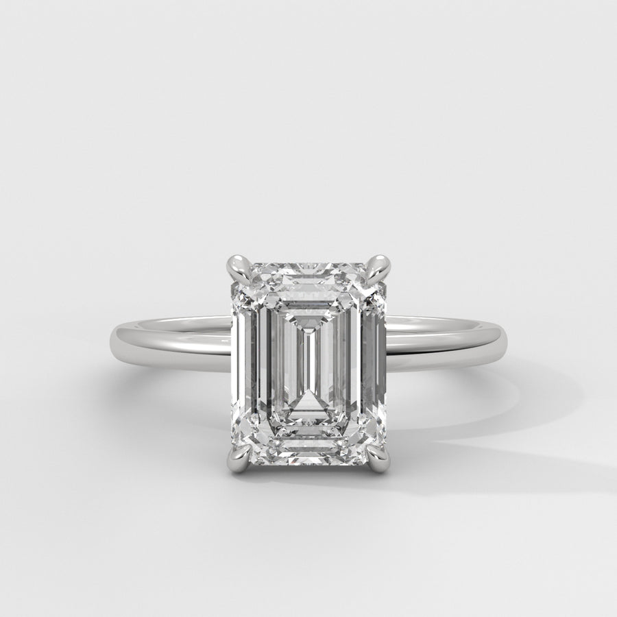 Anillo de Compromiso Solitario Emerald