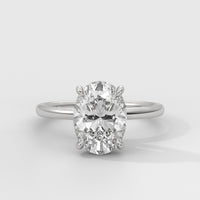 Anillo de Compromiso Solitario Oval