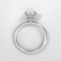 Anillo de Compromiso Solitario Pear