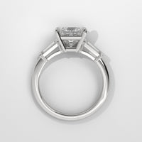 Anillo de Compromiso Baguette Sidestones Princess
