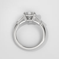 Anillo de Compromiso Baguette Sidestones Radiant