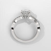 Anillo de Compromiso Twisted Shank Marquise