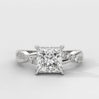 Anillo de Compromiso Twisted Shank Princess